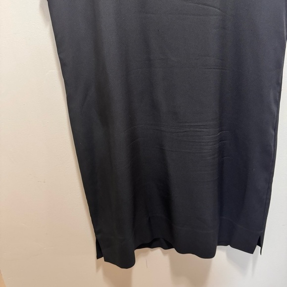 Theory Black Sorcha Silk Shift Dress Size 8 - Picture 3 of 11